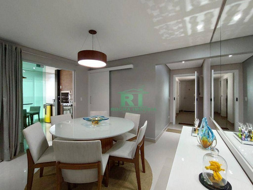 Imagem 7 de 30 de Apartamento Moderno, Varanda Gourmet, 3 Dormitórios, 2 Vagas, Área De Lazer, Pitangueiras, Guarujá/sp - Ap5235