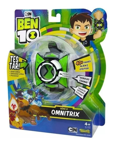 Brinquedo Relógio Ben 10 Omnitrix Com 40 Frases - Sunny 1796