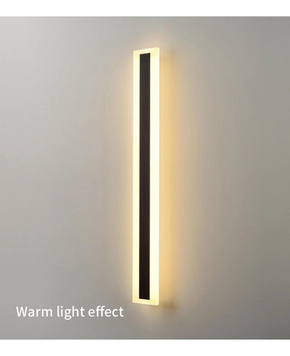 Luz Foco Aplique Para Pared Led Exterior Blanco Calido 80cm