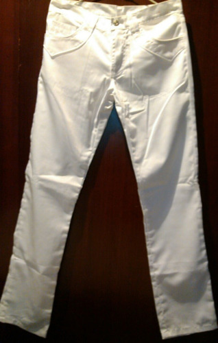 Pantalon Jean Blanco Caballero Talla 40 - 46