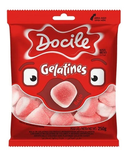 Gomitas azucaradas Docile frutillas con crema 250g - sin tacc