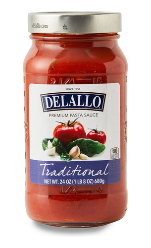 Delallo Traditional Spaghetti Sauce Salsa Espagheti 680g