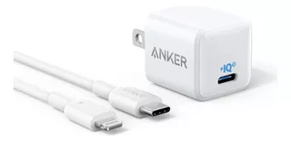 Cargador Anker Cubo + Cable 20w Pd Nano Usb-c A Lightning