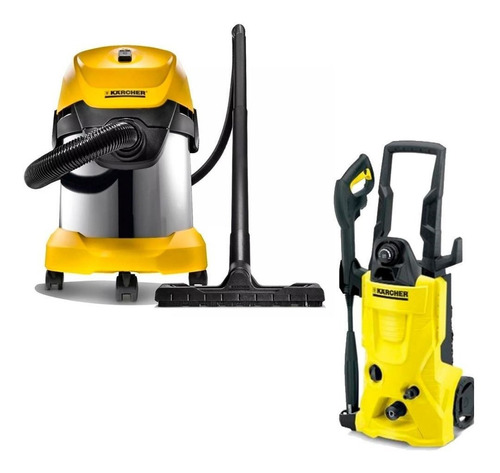 Aspiradora Karcher Wd3 + Hidrolavadora K3 - Ynter Industrial