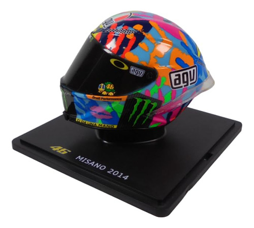 Casco Valentino Rossi Moto Gp Misano 1/5 Escala 2014