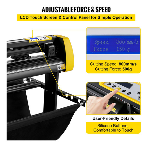 Máquina Plotter Para Vinilo Pantalla Lcd De Corte Automático