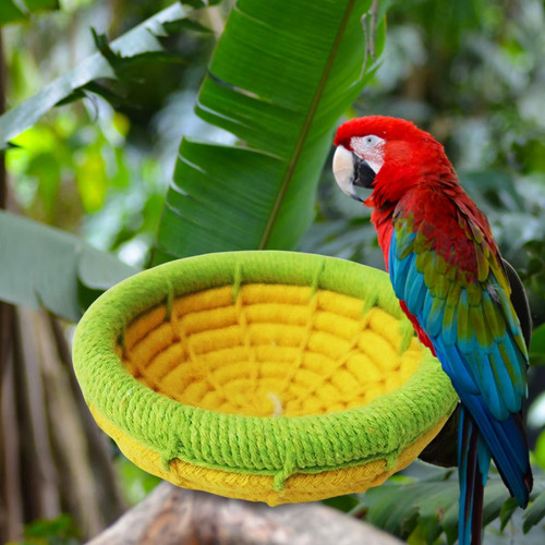 2 Uds Mascota Pájaro Nido Hamaca Cabaña Cama Colgante Para