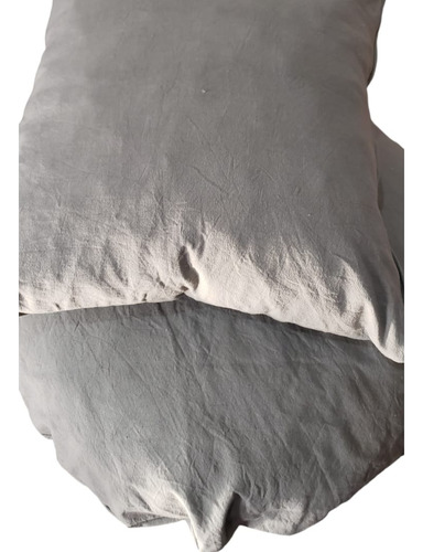 Funda Redonda De Tussor Para Sillon Acapulco O Simil Gris Elefante