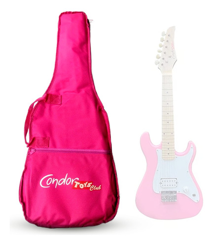 Bag Capa Para Guitarra Infantil Condor Toys Club Rosa
