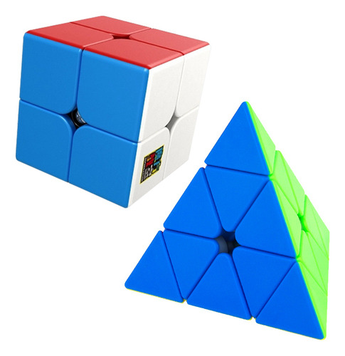 Juguetes De Rompecabezas Moyu Meilong 2x2x2 Magic Cubo Pyram