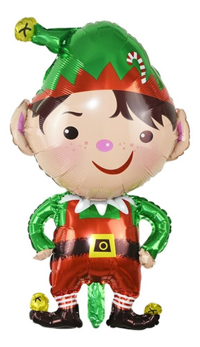 Globos Metalizados Duende Navideño 36 Pulgadas X2u Navidad