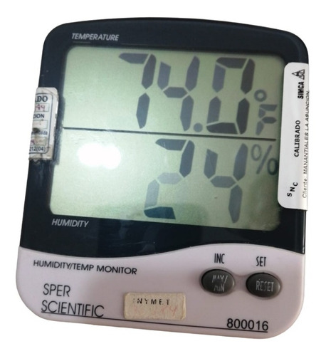 Medidor De Temperatura Y Humedad Hidrómetro Max Y Min