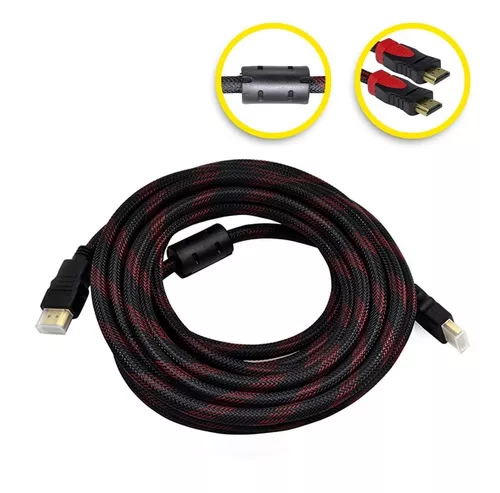 Cable Hdmi 5 Metros Full Hd Reforzado Y Recubierto - Electronicalamar