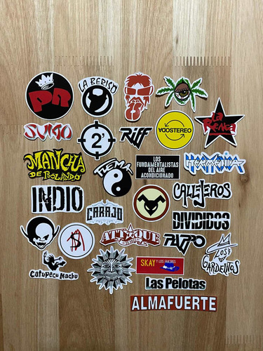 Stickers Rock Nacional X 28 (4,5,6,7 Cm)