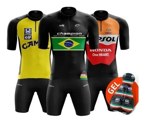 Conjunto de hotsell roupa ciclismo masculino