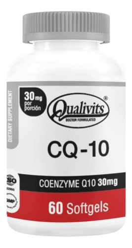 Coenzima Q10 30 Mg X 60 Softgels - Qualivits Antioxidante