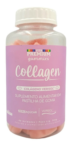 Gummies Collagen C/60 Unid Sabor Tutti-frutti - Vita Premium