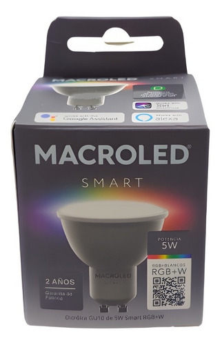 Lámpara Led Dicroica Wifi 5w Smart Rgb Macroled