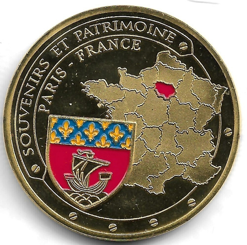 Francia - Fn. 379 - Medalla De Paris - Escudo - 2015 - Unc