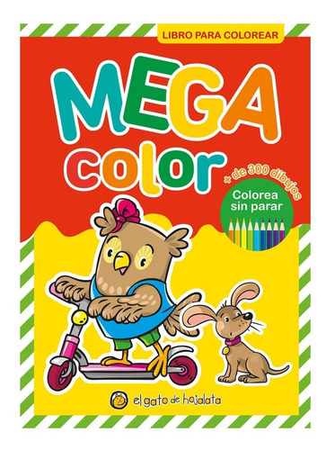 Libro Para Colorear Mega Color 2 El Gato De Hojalata