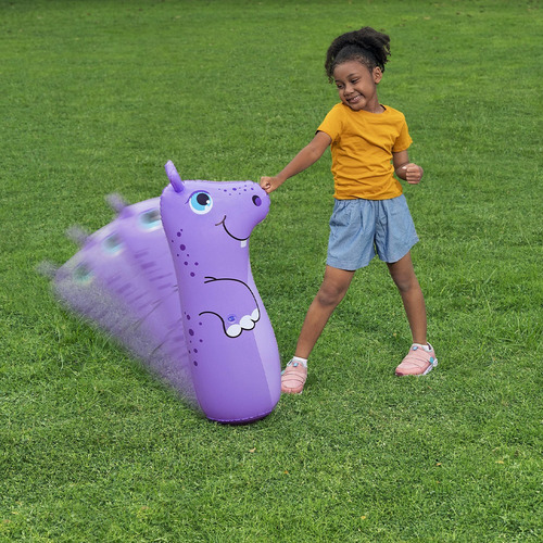 Costal De Box Inflable Punching Bag Infantil Animales 3 Color Celeste