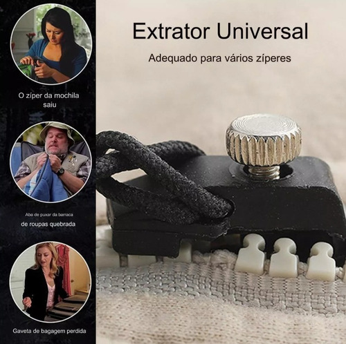 Zíper De Reparo Universal Conserto Instantâneo 2un - Kit