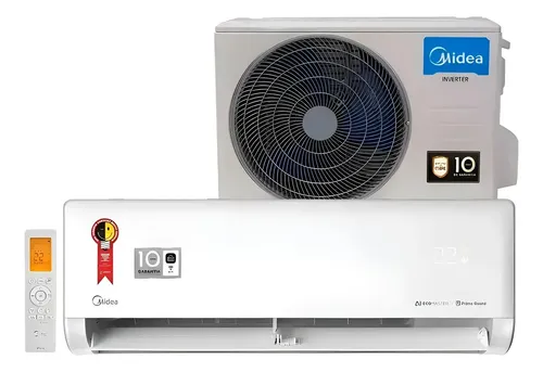 Ar Condicionado Inverter Midea AI Ecomaster 12000 BTUs Quente e F...