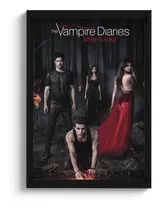 Comprar Quadro Serie The Vampire Diaries C\u002F Moldura E Vidro A4
