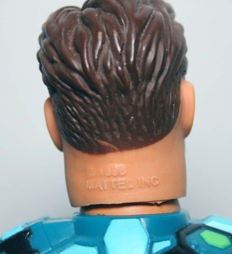 Boneco Max Steel Mattel 1998 Azul Com Lâmina E Faca Anos 90