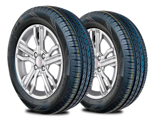Jogo 2 Pneus Novo Haida 185r14 102/100c Carga 8 Lonas