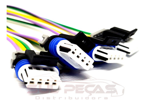 4x Plug Conector Bobina Ignição Onix Prisma 1.0 1.4 Flex