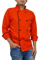 Comprar Filipina Chef Hombre Naranja Con Negro En Poliéster