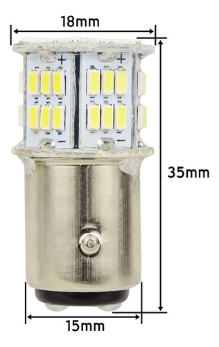 Bombilla Led Safego Pcs Luz Estacionamiento Trasera Señal No