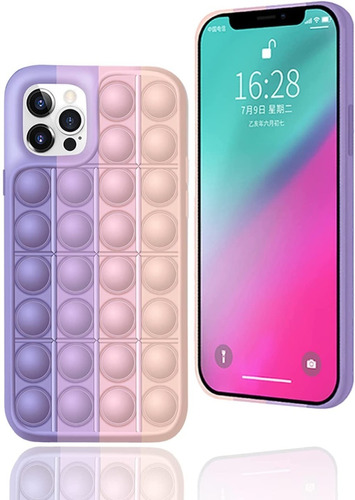 Silicon Case Push Pop It Para iPhone 11, 11, 12, 12 Pro Max 