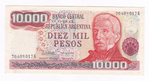 Ltb102. Diez Mil Pesos Ley De 1983. Serie G.