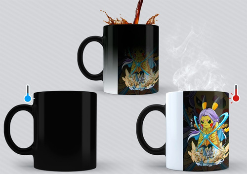 Saint Seiya Pikachu Taza Magica Anime Taza Anime Mod 1