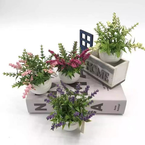 Plantas Suculentas Mini Con Maceta Decorativas X4