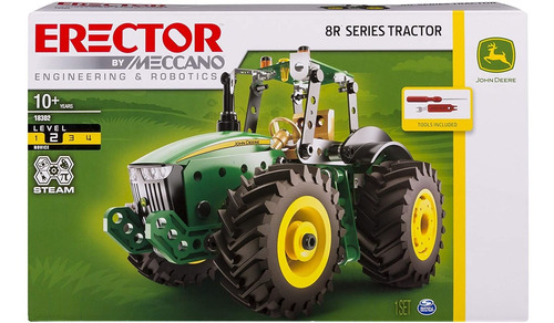 Meccano - Kit De Construcción De Tractor John Deere 8r Con R
