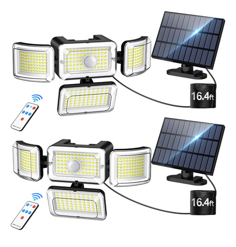 Claoner 288 Luces Led Solares De Inundacion Ip65 Impermeable