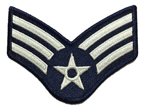 Senior Airman Azul Y Plata Grande Fuerza Aérea De Ee.uu. Usa