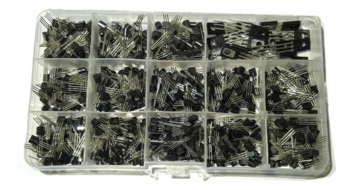 Z Caja De Kit De Surtido De Transistores De 670 Piezas Con