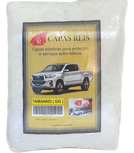 Capas Reis Transparente Com Elástico - Tamanho Gg