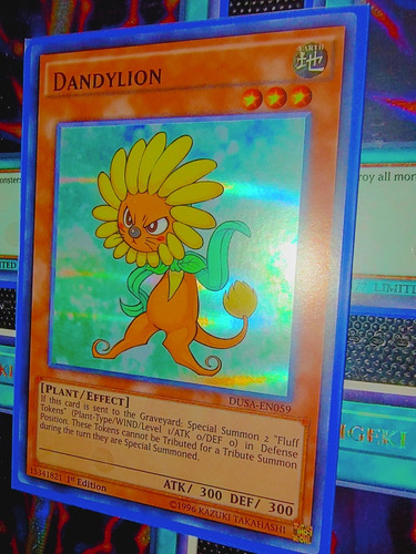 Yugioh! Dandylion Dusa-en059 Ultra Rare 1st Edition 