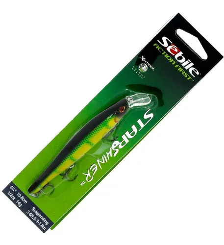Isca Sebile Action First Star Shiner Tucunaré Dourado Traíra Cor Lime Perch
