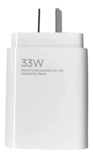 Cargador Xiaomi 33w Super Carga Original Blanco