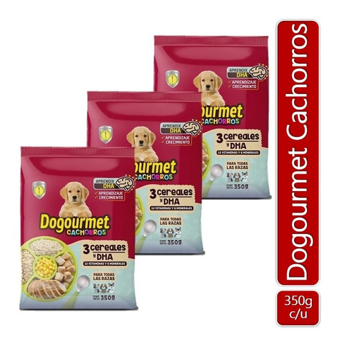 Dogourmet Cachorros 350 Gr X3 Uds