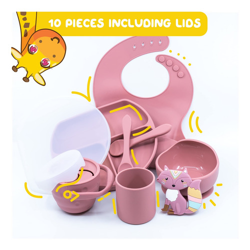 Imagen 6 de 7 de De Alimentación Para Bebés De Color Rosa Turco, Jue...