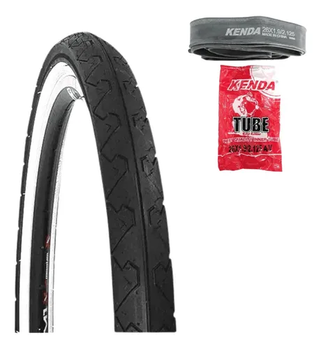 Pneu Aro 26x1.1 2x2 Kenda Slick Bike Bal o F Branca Camara