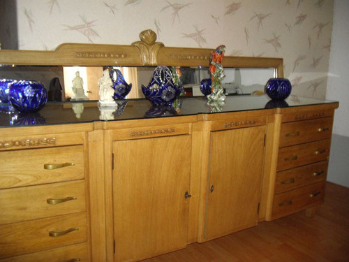 Tocador De Madera Maciza Pino Recamara O Comedor Ocre (Usado)