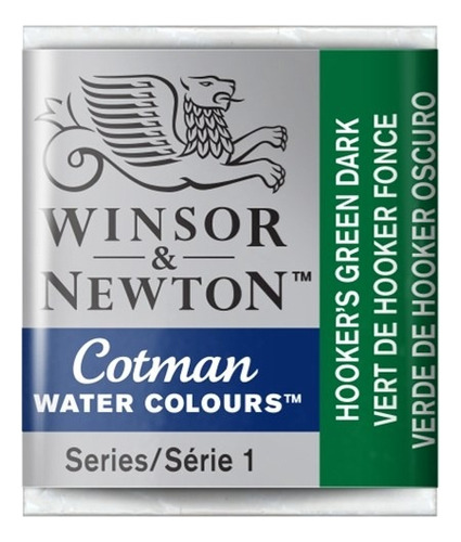 Acuarela Winsor & Newton Cotman ½pan Verde Hooker Oscuro